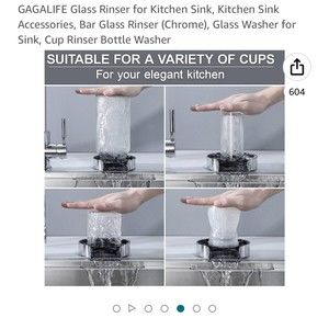 GLASS/BOTTLE RINSER FOR KITCHEN SINK